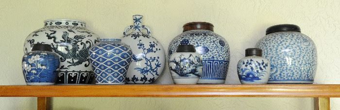 Ginger jar collection