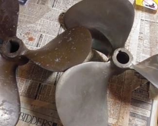 Solid brass propellers