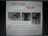 Antiques Magazine Article Featuring our Sale .