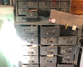 vintage parts drawers