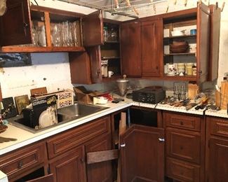 These kitchen cabinets are for sale $50 for them all