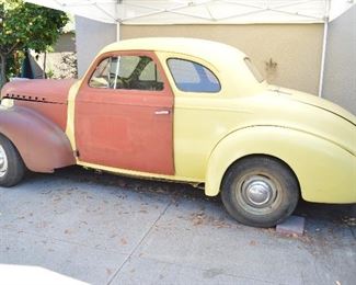 1940 Chevy Coupe Project Car, will accept highest offer above minimum.