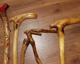 Hand carved canes