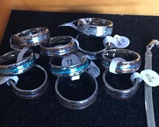 Tungsten Hawaiian and Celtic Rings