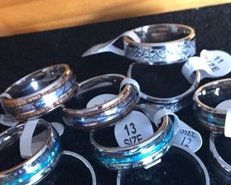Tungsten Hawaiian and Celtic Rings