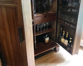 Bar Cabinet Crate and Barrell 