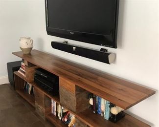 Bookcase and Television 