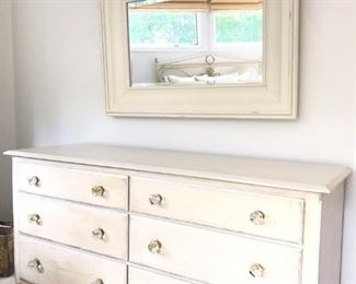 Painted Chest and Mirror 