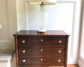 PAIR of Baker Small Chests with Lined Drawers 36 x 33 x 17D 