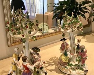 Pair of Meissen Dancers lovely 