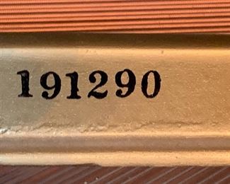4. George Steck Mahogany Mini Baby Grand Piano (# 191290) w/ Custom Needlepoint Upholstered Bench