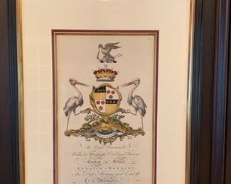 29. Set of 3 Crest Artworks (20'' x 27'')