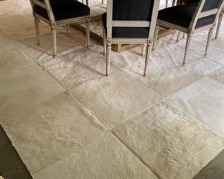 46. Patchwork Skin Rug (13.5' x 13.5')