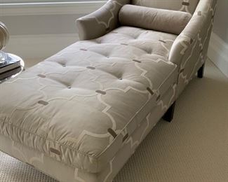 79. Custom Silk Down Cushion Chaise Lounge (34'' x 68'' x 36'')