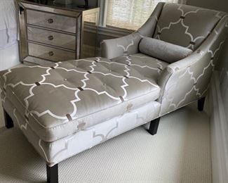79. Custom Silk Down Cushion Chaise Lounge (34'' x 68'' x 36'')
