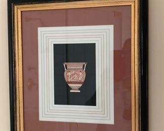 105. Pair of Grecian Urn Artwork (15'' x 17'')