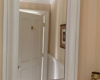 103. White Framed Mirror (25'' x 36'')