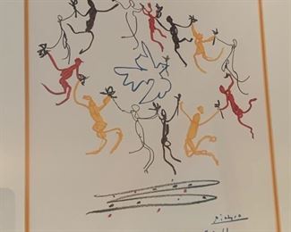 115. "La Rhonde" Picasso Lithograph (17'' x 18'')
