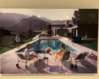 161. 1960's Pool Scene (36'' x 24'')