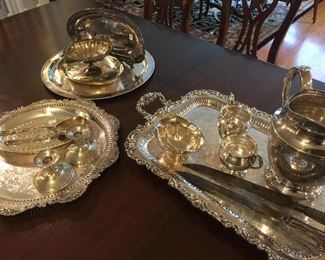 Sterling and silver plate