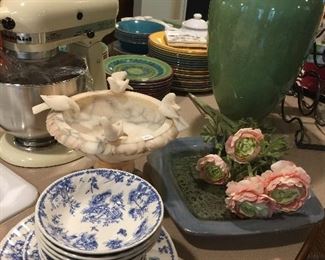 Kitchen Aid mixer, dishes, and pretty things!