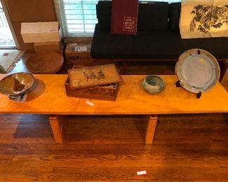 Costume Hand Made Maple Coffee Table