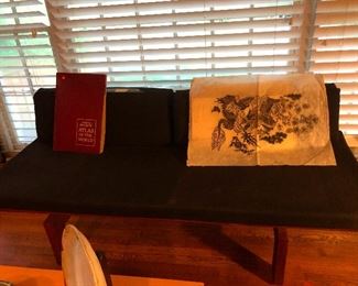 This is a handcrafted, Scandinavian inspired 60's minimalist sofa. SO COOL! Don Draper's DNA is on this!