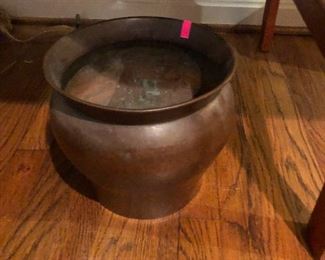 Brass spittoon