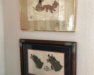 Hand painted movie film cel - Walt Disney