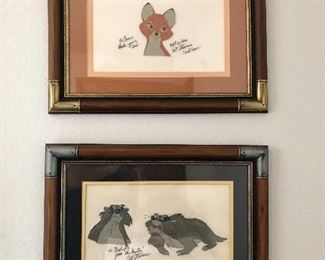 Hand painted movie film cel - Walt Disney