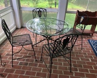 Outdoor table and chairs