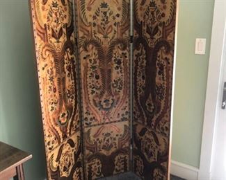 Hand-painted screen from Gump's of San Francisco