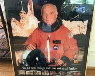 John Glenn signed photo