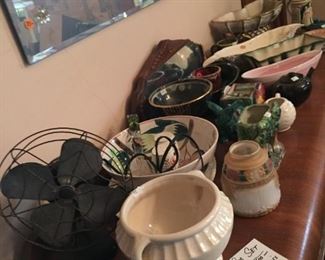 Ceramics including Jamesons (Capistrano, California) and Haegar Pottery (Illinois)