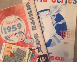 1959 Chicago White Sox World Series programs and ticket stubs