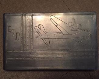 WWII Trench Art Cigarette Case