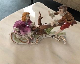 DRESDEN BOY GIRL ON TEETER