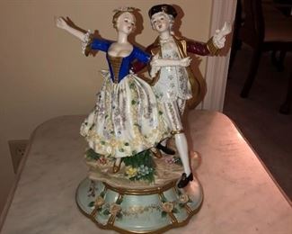 DRESDEN MAN AND WOMAN DANCING