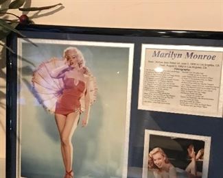 Marilyn Monroe photos and description of subject