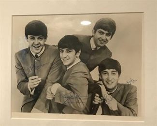 Beatles signed photograph with certification 