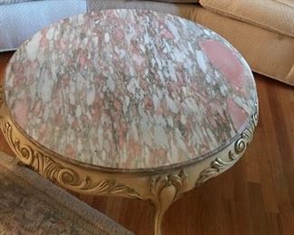 marble round table