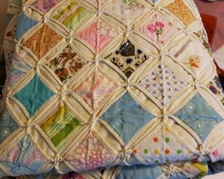 Handmade Quilts, Linens, Vintage Linens. 