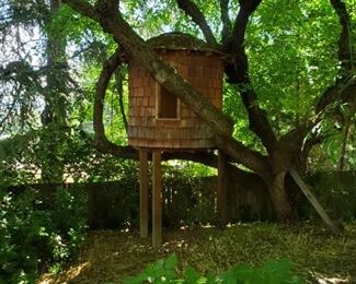 Come and see the special backyard Tree House...sorry not for sale! 