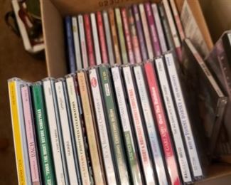 A large amount of CD's.