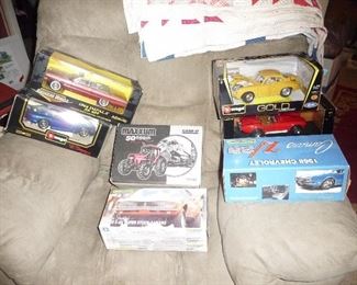 die-cast cars in boxes