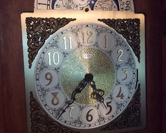 Seth Thomas Grandfather Clock, 77" H x 23 1/2" W x 13" D.