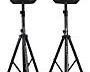 Rockville RPG122K Dual 12-inch Powered Speakers With Stands and Microphone - Black