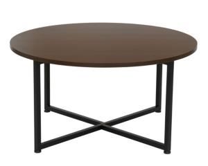 Household Essentials Victorian Round Black Metal Coffee Table