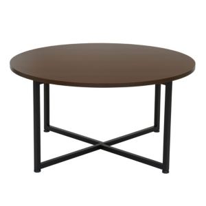 Household Essentials Victorian Round Black Metal Coffee Table