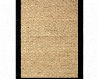 2 Hand-woven Coastal Seagrass Black Area Rug (2' x 3')